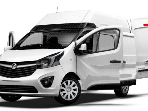 Vauxhall Vivaro Van L1H2 HQInterni 2019 Modello 3D