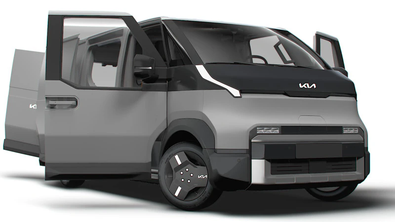 KIA PV5 Kargo L2H1 HQInterior 2026 Model 3D .c4d .max .obj .3ds .fbx .stl .blend 