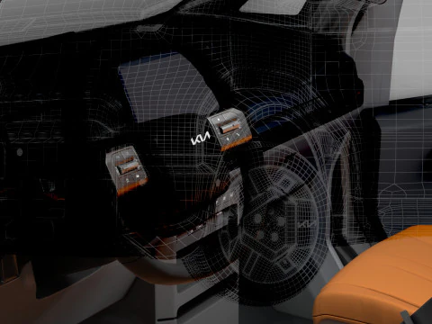 KIA PV5 Kargo L2H1 HQInterior 2026 Model 3D