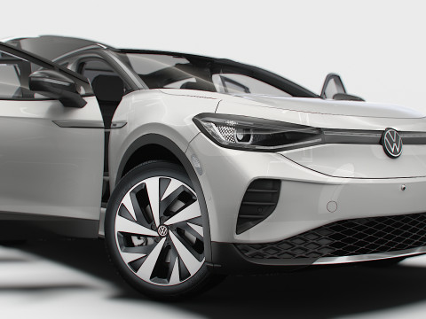 VW ID 4 Commercial HQInterior 2025 3D Model