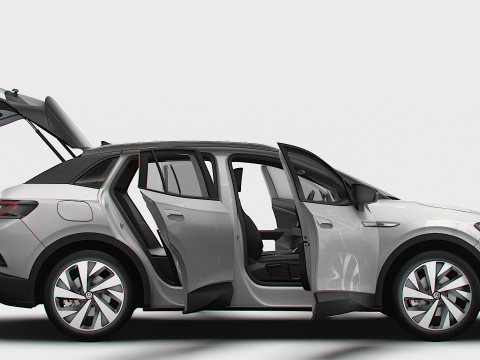 VW ID 4 Commercial HQInterior 2025 3D मॉडल
