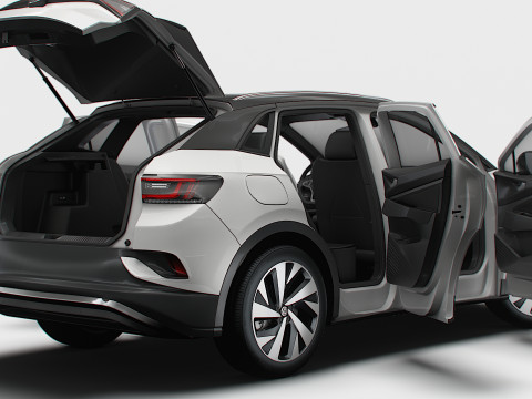 VW ID 4 Commercial HQInterior 2025 3D मॉडल