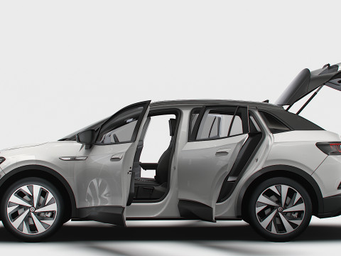 VW ID 4 Commercial HQInterior 2025 3D मॉडल