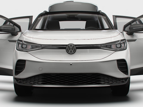 VW ID 4 Commercial HQInterior 2025 3D मॉडल