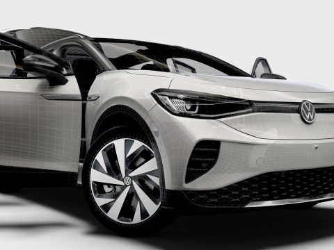VW ID 4 Commercial HQInterior 2025 3D मॉडल