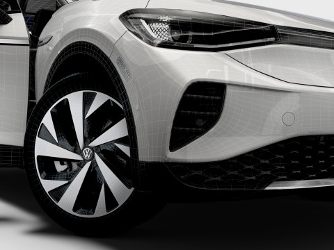 VW ID 4 Commercial HQInterior 2025 3D मॉडल