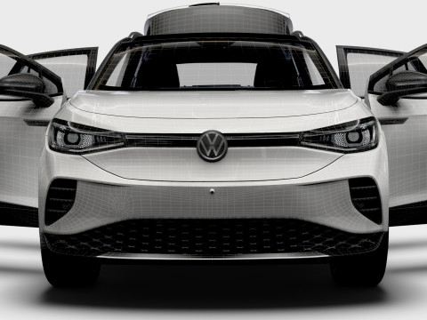 VW ID 4 Commercial HQInterior 2025 3D मॉडल