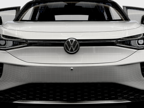 VW ID 4 Commercial HQInterior 2025 3D मॉडल