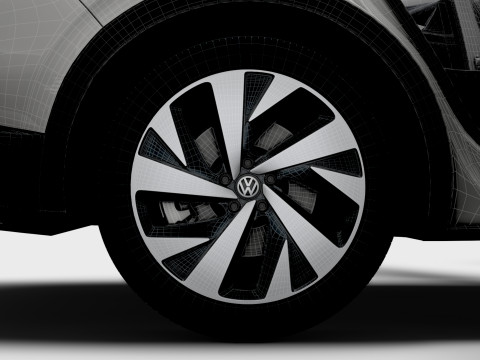 VW ID 4 Commercial HQInterior 2025 3D मॉडल