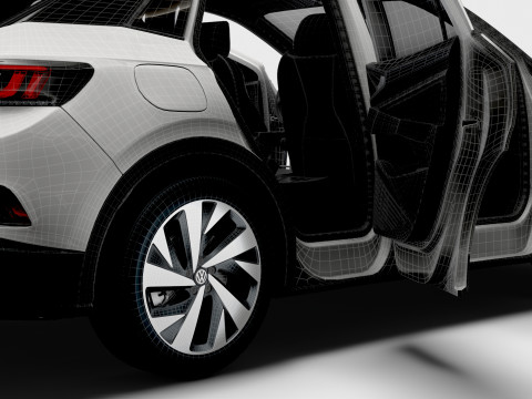 VW ID 4 Commercial HQInterior 2025 3D मॉडल