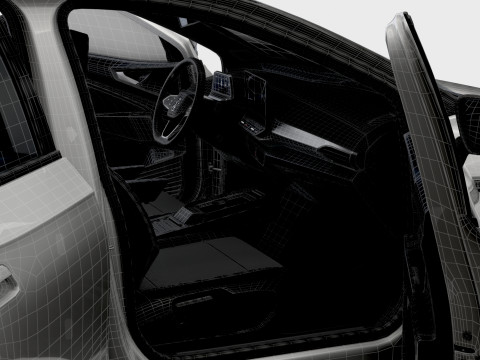 VW ID 4 Commercial HQInterior 2025 3D मॉडल