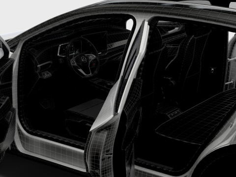 VW ID 4 Commercial HQInterior 2025 3D मॉडल
