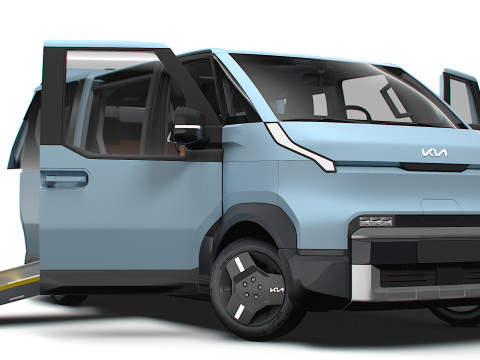 KIA PV5 Wheelchair L2H1 HQInterior 2026 3D Model