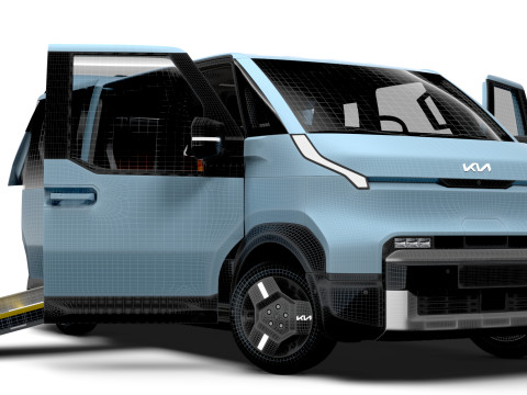 KIA PV5 Wheelchair L2H1 HQInterior 2026 3D Модель