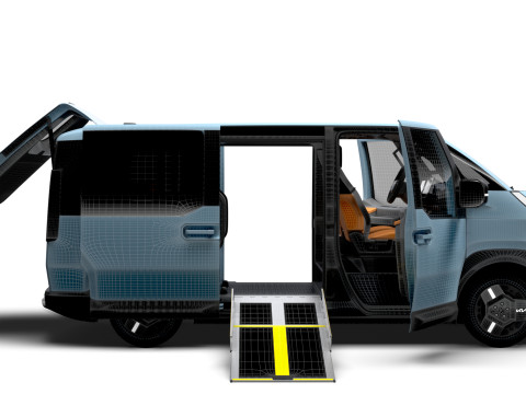 KIA PV5 Wheelchair L2H1 HQInterior 2026 3D Модель