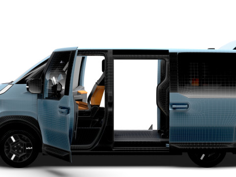 KIA PV5 Wheelchair L2H1 HQInterior 2026 3D Модель