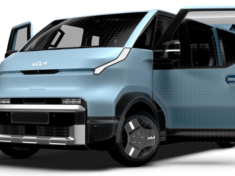 KIA PV5 Wheelchair L2H1 HQInterior 2026 3D Модель