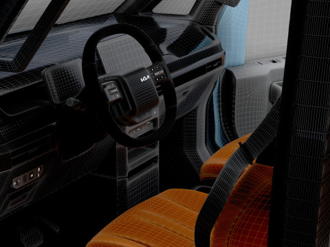 KIA PV5 Wheelchair L2H1 HQInterior 2026 3D Модель