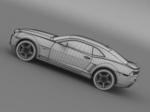 chevrolet camaro 45th ae 2012 3D Модель