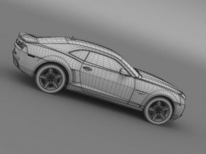 chevrolet camaro 45th ae 2012 3D Модель