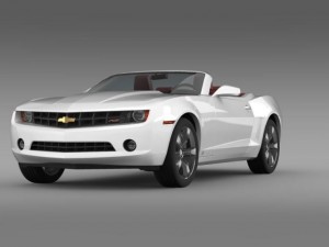 chevrolet camaro convertible 2011 Modello 3D