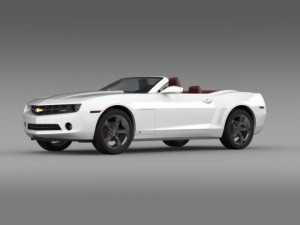 chevrolet camaro convertible 2011 Modello 3D