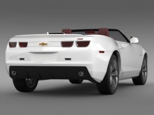 chevrolet camaro convertible 2011 Modello 3D