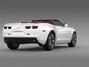 chevrolet camaro convertible 2011 Modello 3D