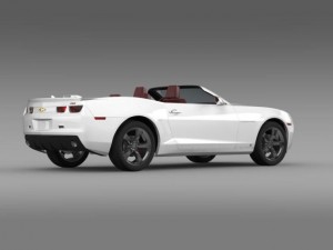 chevrolet camaro convertible 2011 Modello 3D