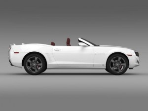 chevrolet camaro convertible 2011 Modello 3D
