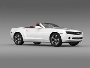chevrolet camaro convertible 2011 Modello 3D