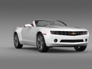 chevrolet camaro convertible 2011 Modello 3D