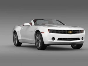 chevrolet camaro convertible 2011 3D Model