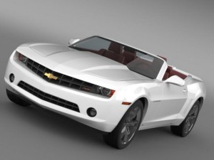 chevrolet camaro convertible 2011 Modello 3D