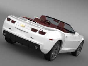 chevrolet camaro convertible 2011 Modello 3D