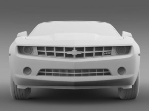chevrolet camaro convertible 2011 Modello 3D