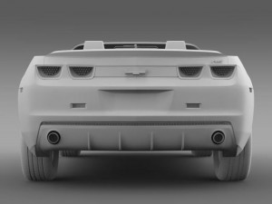 chevrolet camaro convertible 2011 Modello 3D