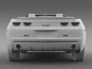 chevrolet camaro convertible 2011 3D Model