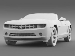 chevrolet camaro convertible 2011 Modello 3D