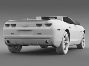 chevrolet camaro convertible 2011 3D Model