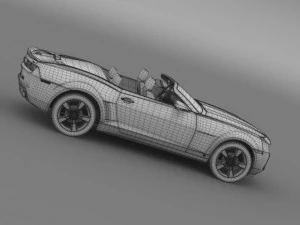 chevrolet camaro convertible 2011 3D Model