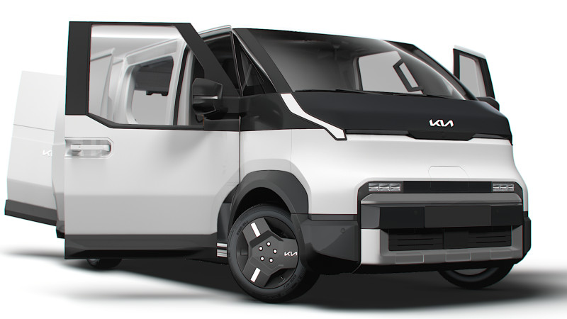 KIA PV5 Cargo L2H1 HQInterior 2026 UKspec 3D Model .c4d .max .obj .3ds .fbx .stl .blend