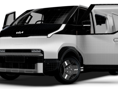 KIA PV5 Cargo L2H1 HQInterior 2026 UKspec 3D Модель