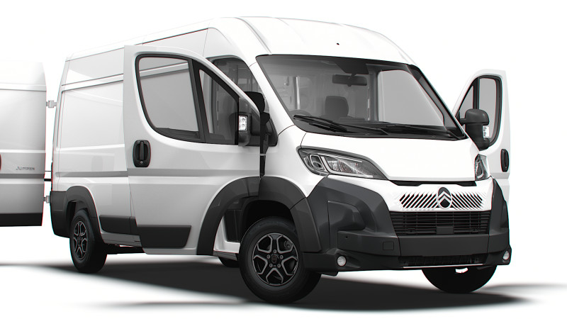 Citroen Jumper Van L3H2 HQInt UKspec 2026 3D Modell .c4d .max .obj .3ds .fbx .stl .blend