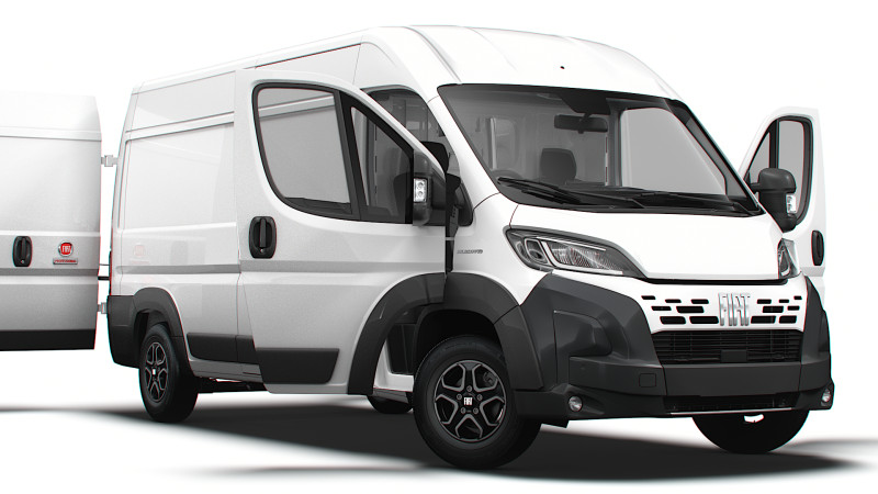 Fiat Ducato Van L3H2 HQInt 2026 UKspec 3Dモデル .c4d .max .obj .3ds .fbx .stl .blend 