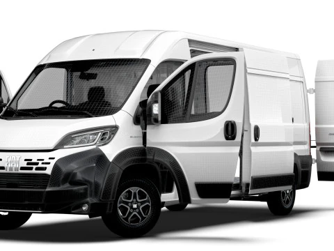Fiat Ducato Van L3H2 HQInt 2026 UKspec 3D Model
