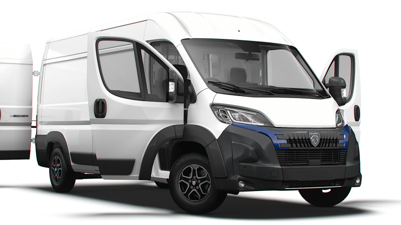 Peugeot Boxer Van L3H2 HQ Int 2026 UKspec 3D 模型 .c4d .max .obj .3ds .fbx .stl .blend