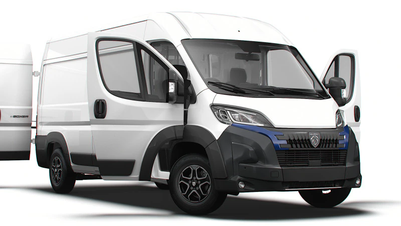 Peugeot Boxer Van L3H2 HQ 2026 İngiltere spesifikasyonunda 3D Model .c4d .max .obj .3ds .fbx .stl .blend 