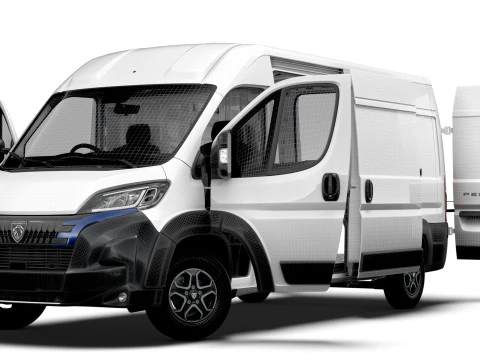 Peugeot Boxer Van L3H2 HQ 2026 İngiltere spesifikasyonunda 3D Model