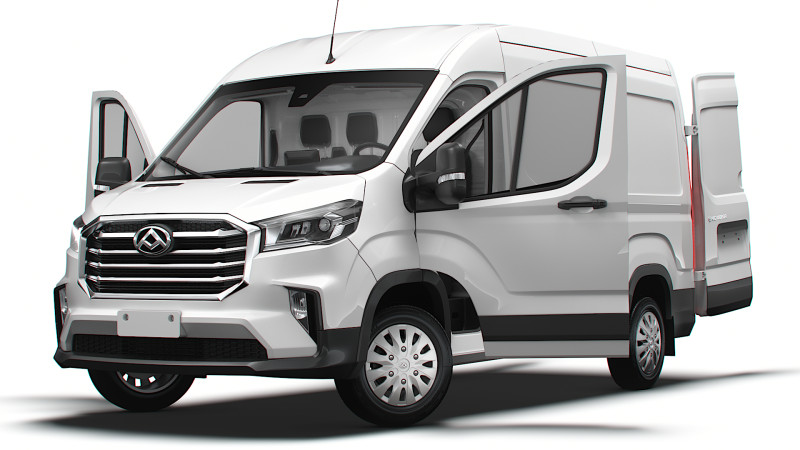 Maxus Deliver 9 Van L2H2 HQInterior 2025 3D 모델 .c4d .max .obj .3ds .fbx .stl .blend 